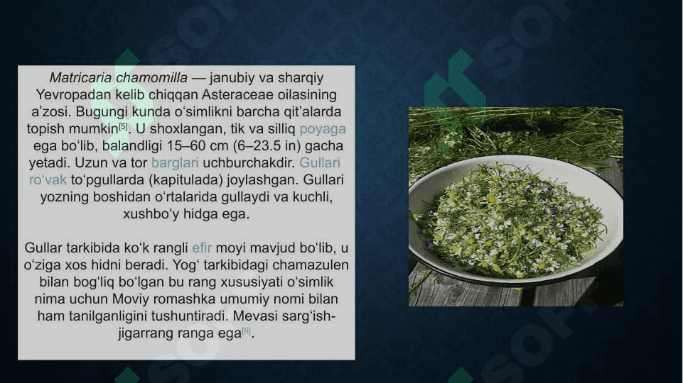 DORIVOR MOYCHECHAK  O’SIMLIGINIG KO’CHATCHILIGI VA URUG’CHILIGI 6