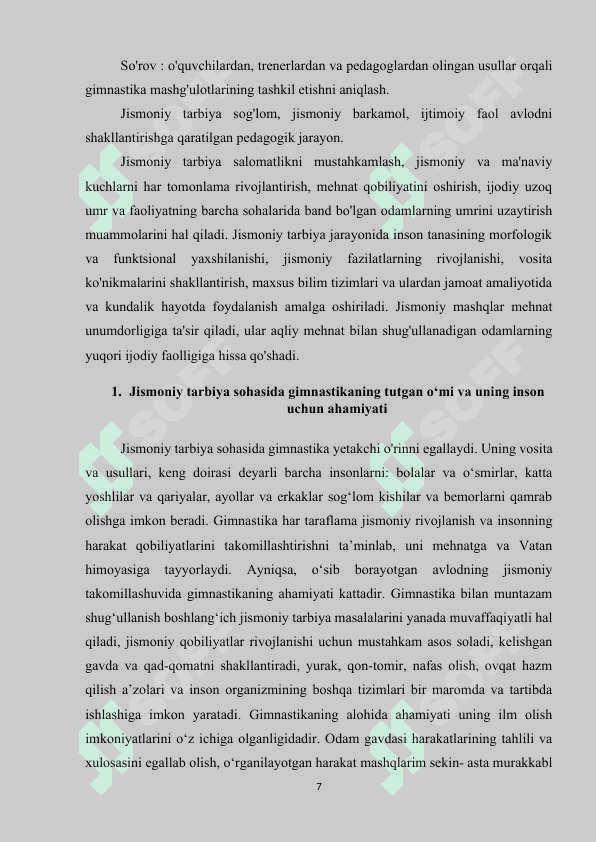 Gimnastikada o‘quvchilarni rag‘batlantirish usullari 6