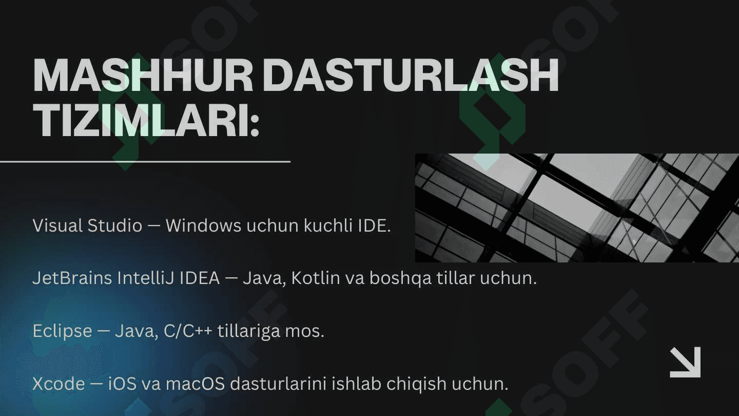 Dasturlash tizimlari 4