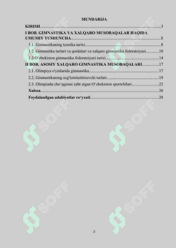 Gimnastikada xalqaro musobaqalar va ularning ahamiyati 2