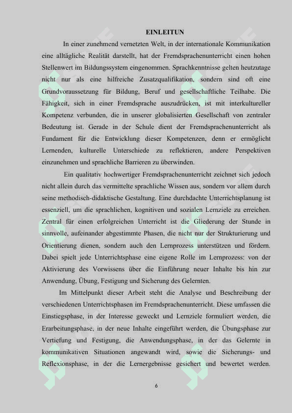 Unterrichtsphasen im Fremdschprachenunterricht 6