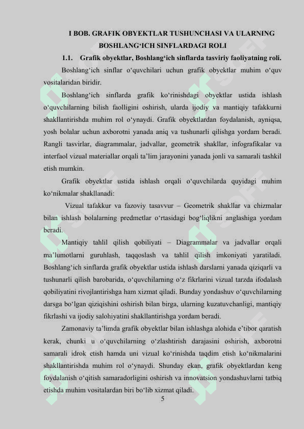 GRAFIK KO‘RINISHDAGI OBYEKTLAR USTIDA ISHLASH 4