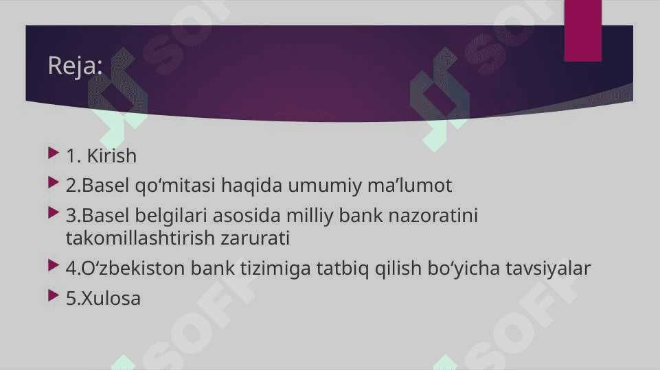 Basel belgilari: xalqaro tahlil bank nazoratining asosiy prinsiplari 2