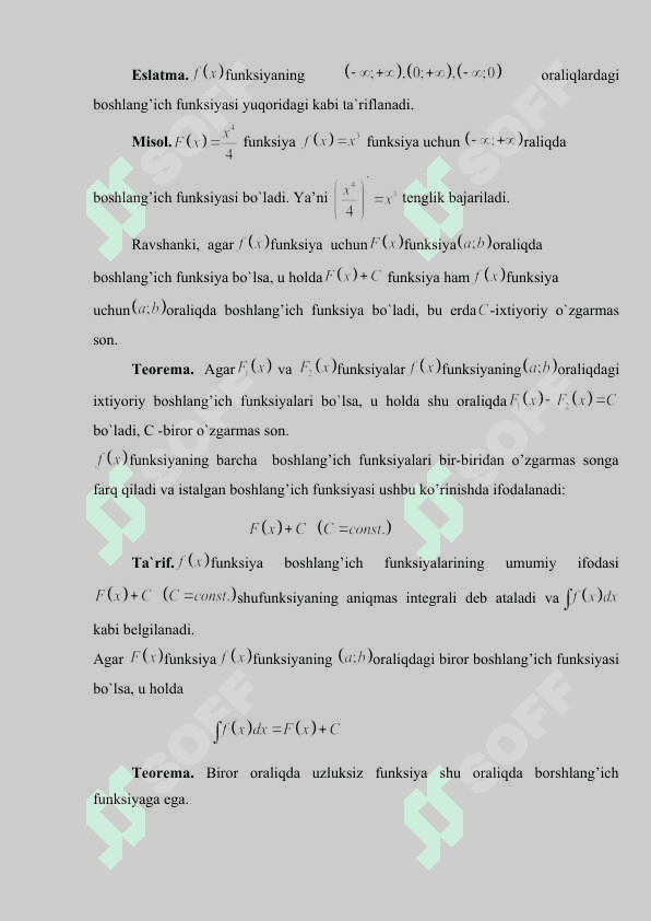 Aniqmas integrallar va ratsional funksiyalarni intgrallash 7