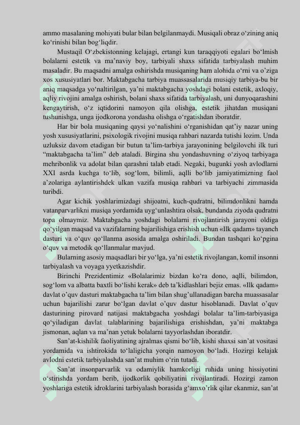Maktabgacha ta’lim tashkilotlarida musiqaviy tarbiyaning maqsad va vazifalari 3
