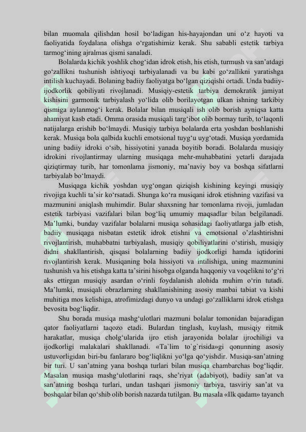 Maktabgacha ta’lim tashkilotlarida musiqaviy tarbiyaning maqsad va vazifalari 4
