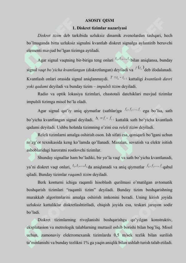 Diskret tizimlar turg‘unligini aniqlash 4