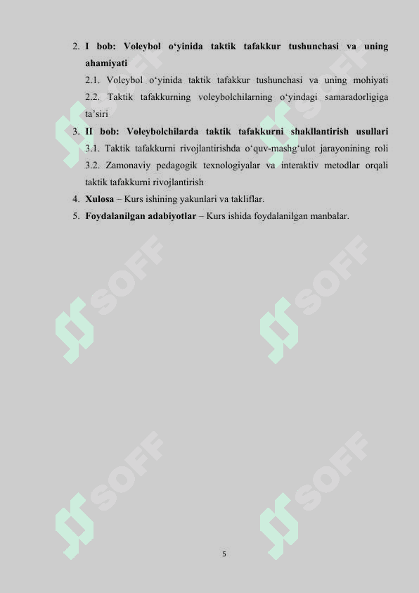 Voleybol o'yinida taktik tafakkurni shakillantirish usullari 5