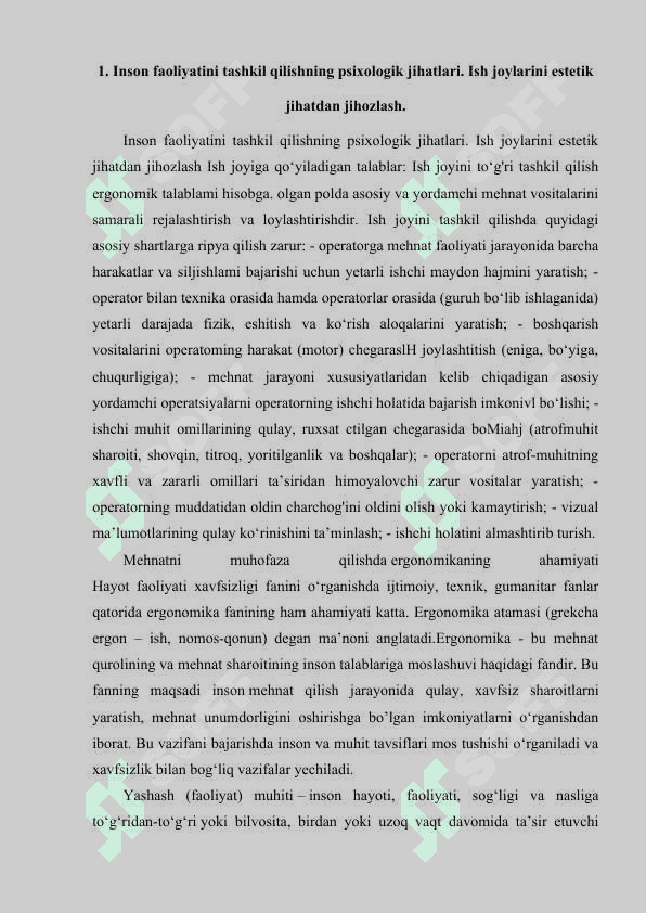 MEHNAT FAOLIYATI JARAYONIDA ERGONOMIKANING ROLI 2