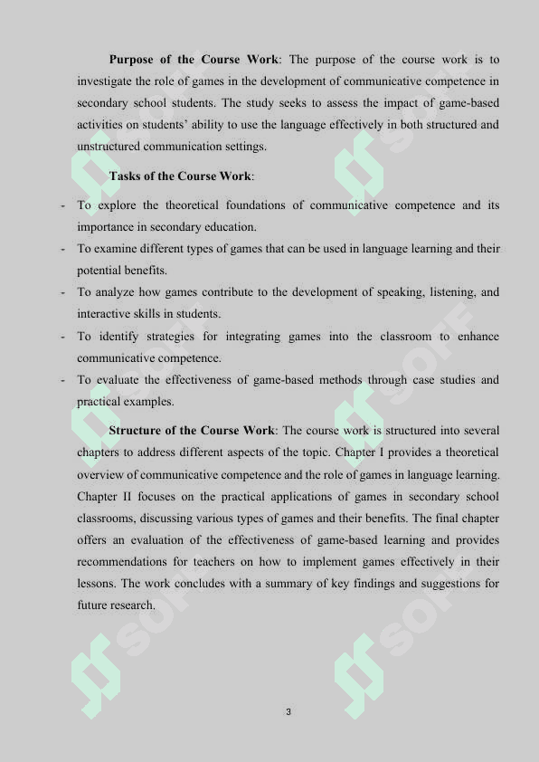 The use of games in the process of forming the communicative competence of secondary school students 3