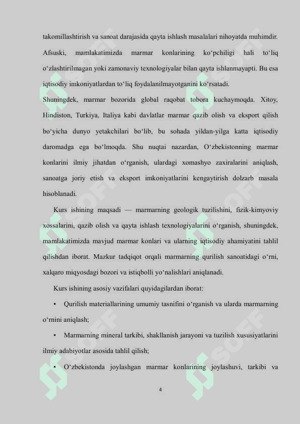 Marmar konlari, Dekarativ qoplovchi qurilish materallari 4
