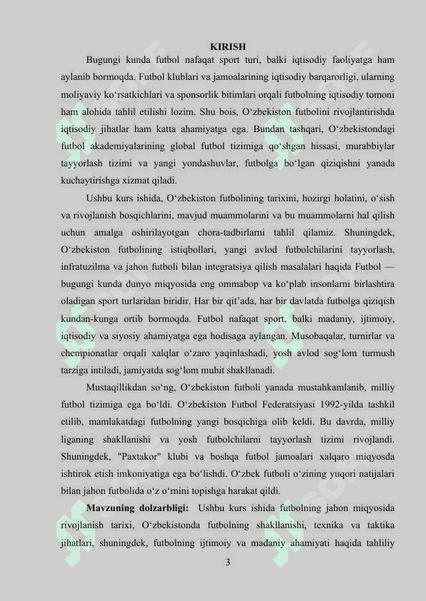 O‘zbekistonda futbolning rivojlanish tarixi. 3