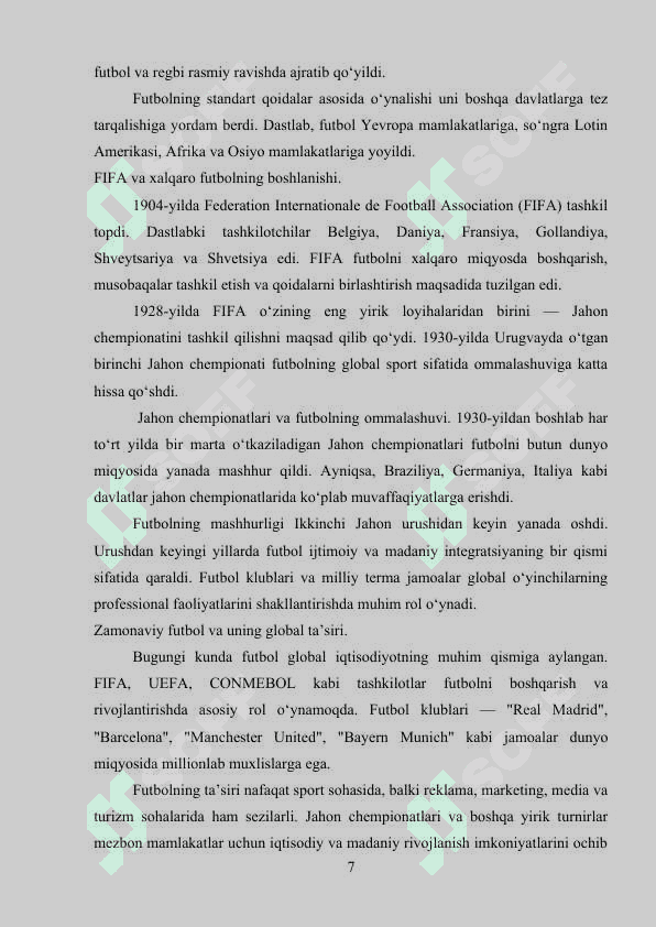 O‘zbekistonda futbolning rivojlanish tarixi. 7