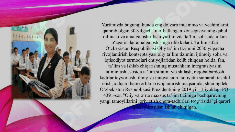 Yangi O‘zbekistonda ta'lim tizimidagi islohotlar 7