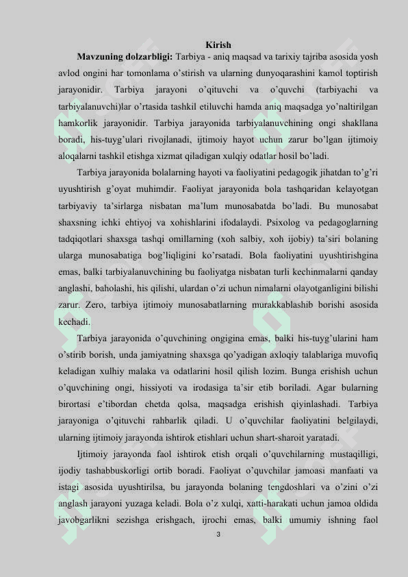 O’quvchilarni tarbiyalashda tarbiyaviy mashg’ulotlarning ahamiyati 3