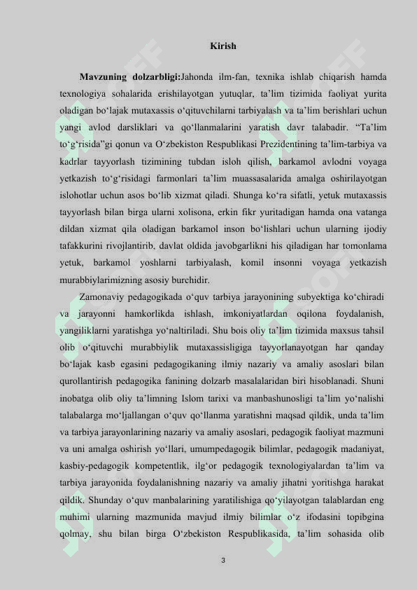 Tarbiya fanini o'qitishda individual uslublar 3