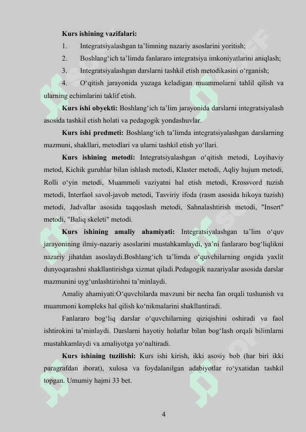BOSHLANG’ICH TA’LIMDA INTEGRATSIYALASHGAN DARSLAR 3