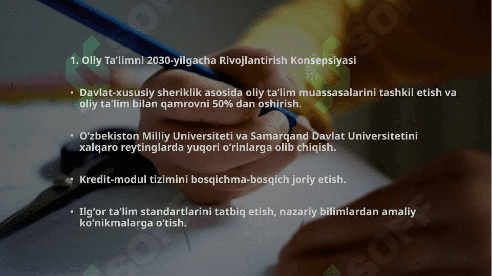 Oʻzbekistonda taʼlim sohasidagi davlat siyosatining asosiy yoʻnalishlari 5