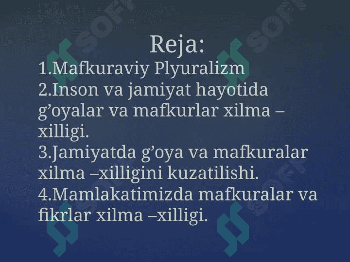 Mafkuraviy xilma – xillikning Konstitutsion – huquqiy asoslari 2