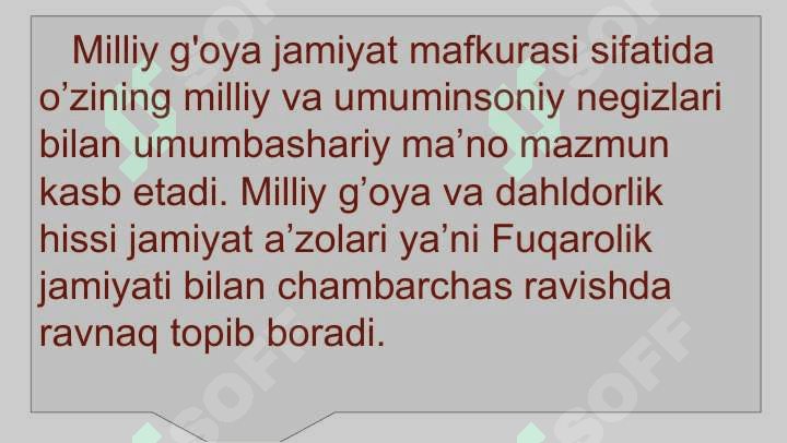 Milliy g'oyaga dahldorlik hissi 3