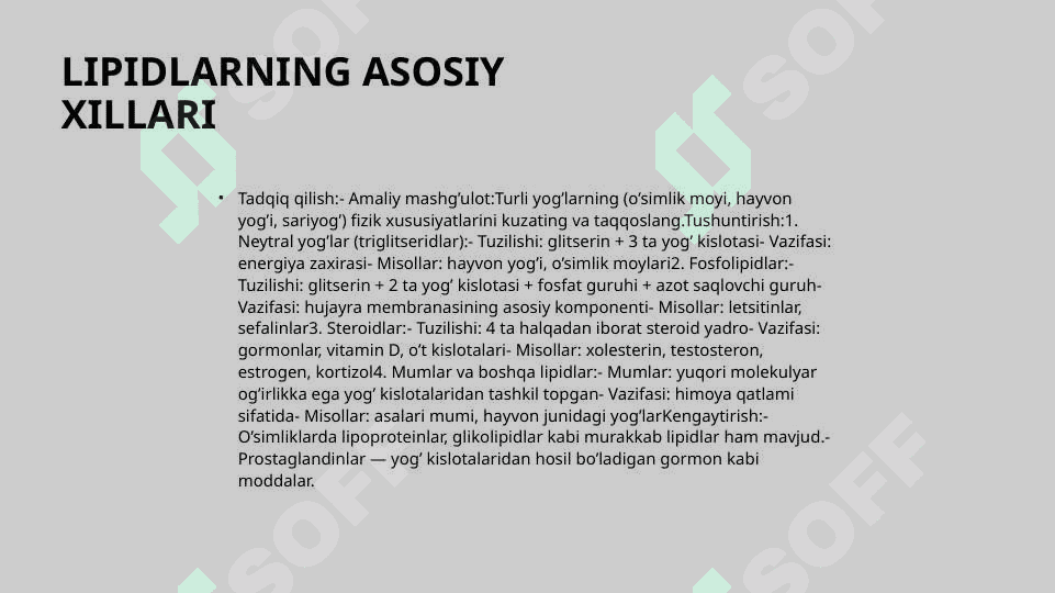LIPIDLAR 5E moduli asosida tayyorlangan taqdimot 6