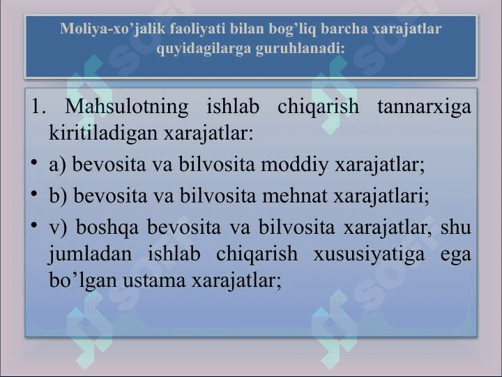 ISHLAB CHIQARISH JARAYONI AUDITI 8