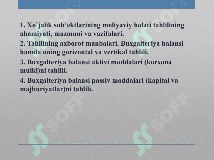 Mehmonxonalarning buxgalteriya balansi 2