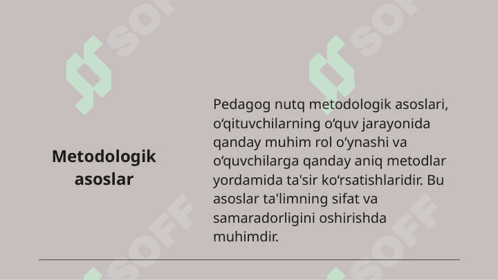 Pedagog nutqiga qo'yiladigan talablar 4