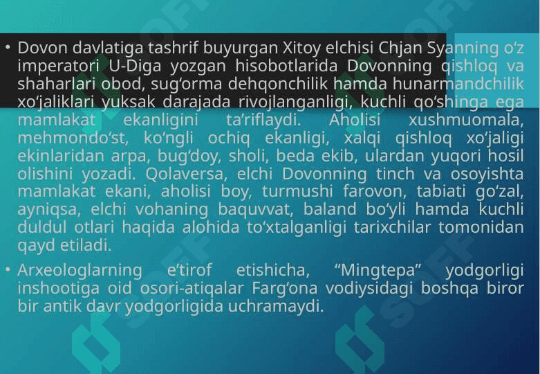 Arxeologik dala tadqiqotlari amaliyotida yodgorlikni ilmiy jihatdan to‘liq o‘rganish  Mingtepa yodgorligi   fotoalbom 6