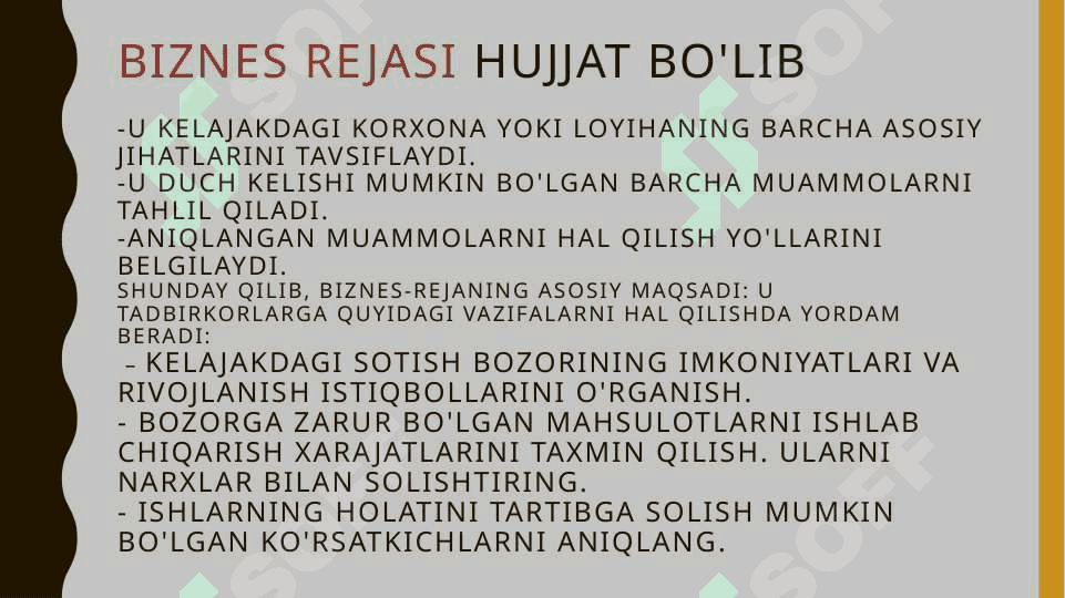 BIZNES-REJA TAQDIMOT MATNINI TAYYORLASH. 4