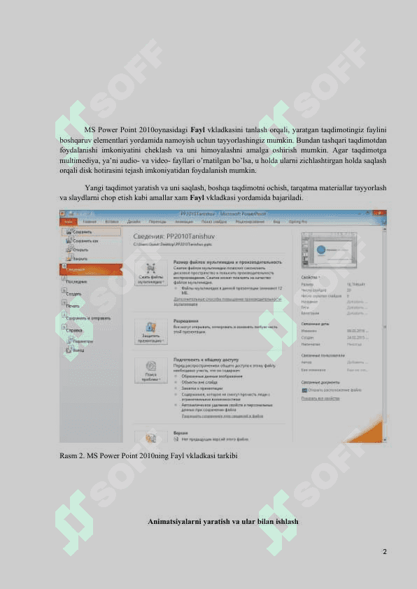 Microsoft Power Point grafik muxarriri 2