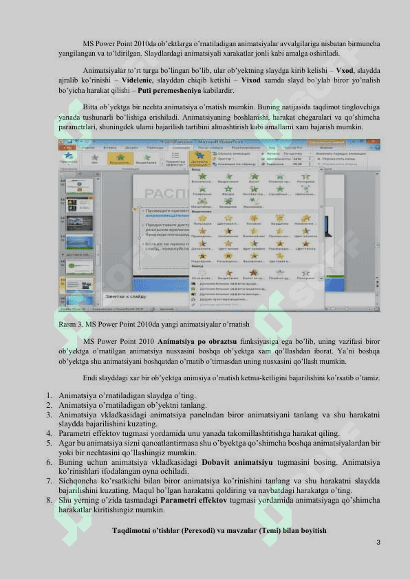 Microsoft Power Point grafik muxarriri 3