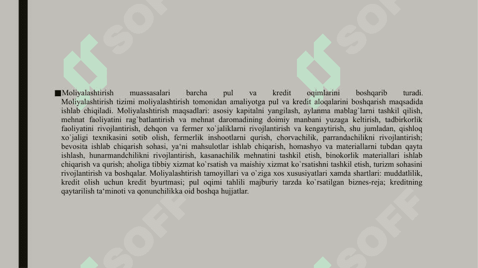 Investitsiyalarni moliyalashtirishning lizing mexanizmi 5