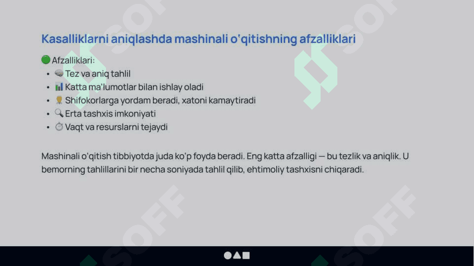Kasaliklarni aniqlashda zamonaviy hisoblash vositalari 7