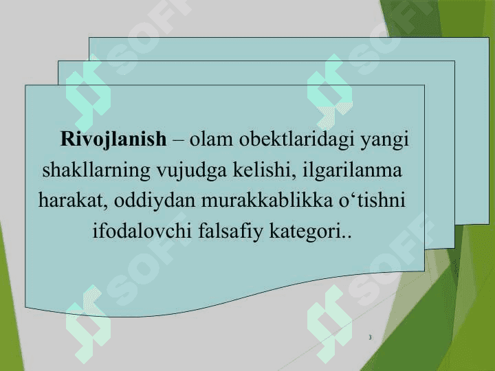 Rivojlanishning umumiy qonunlari va katigoriyalari 3