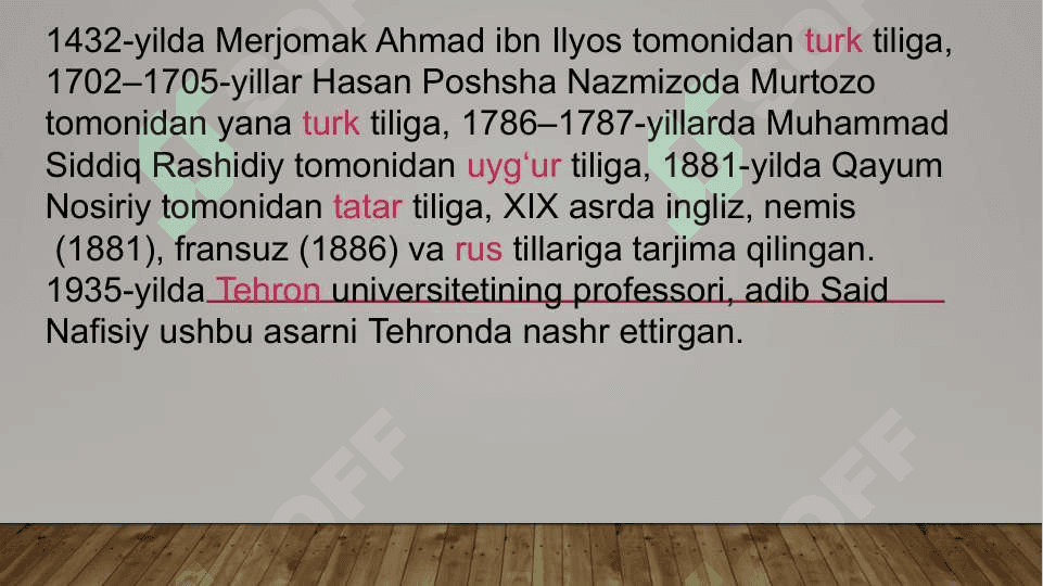 Kaykovusning “Qobusnoma “ asarini o’qib ,tahlil qillish 4