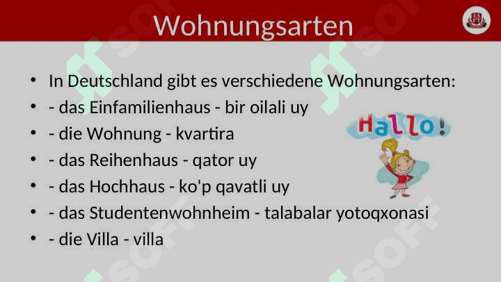 MEINE WOHNUNG Grammatik: wichtige Redewendungen 4