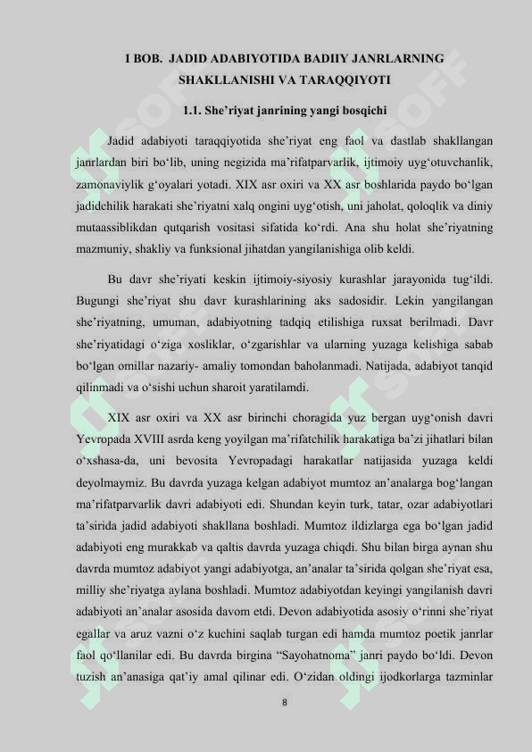 JADID ADABIYOTINING JANRIY RANG-BARANGLIGI 7