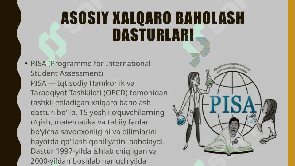 Xalqaro Baholash Dasturlari 4