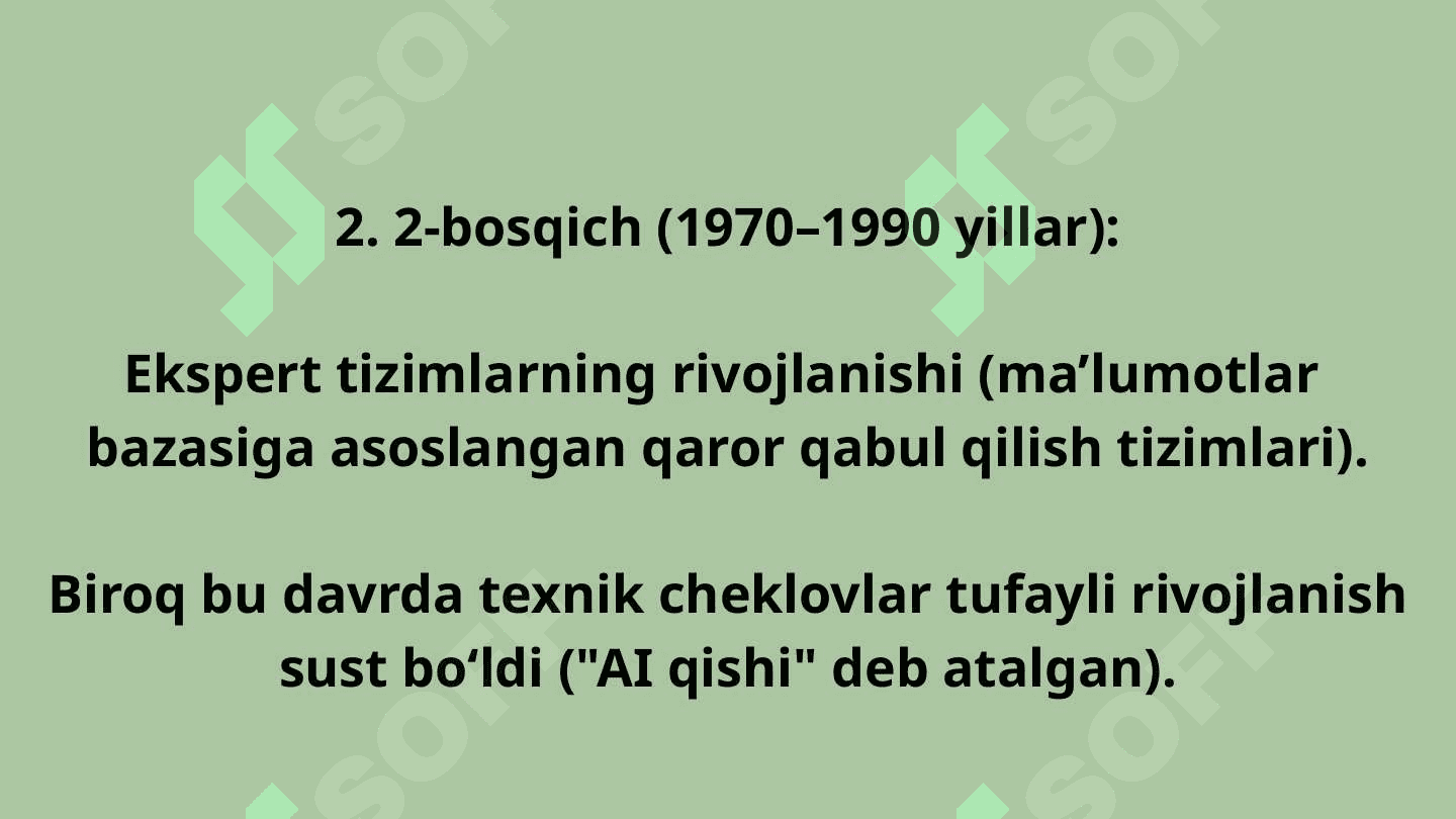 Sun’iy intellekt va uning  barcha sohalarga ta'siri 6