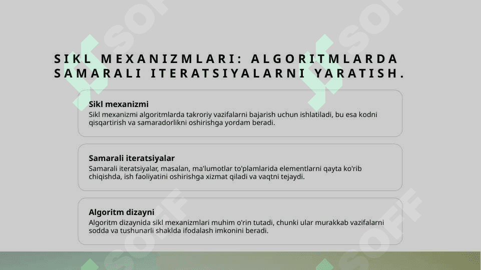 Sikl va iteratsiyalar 6