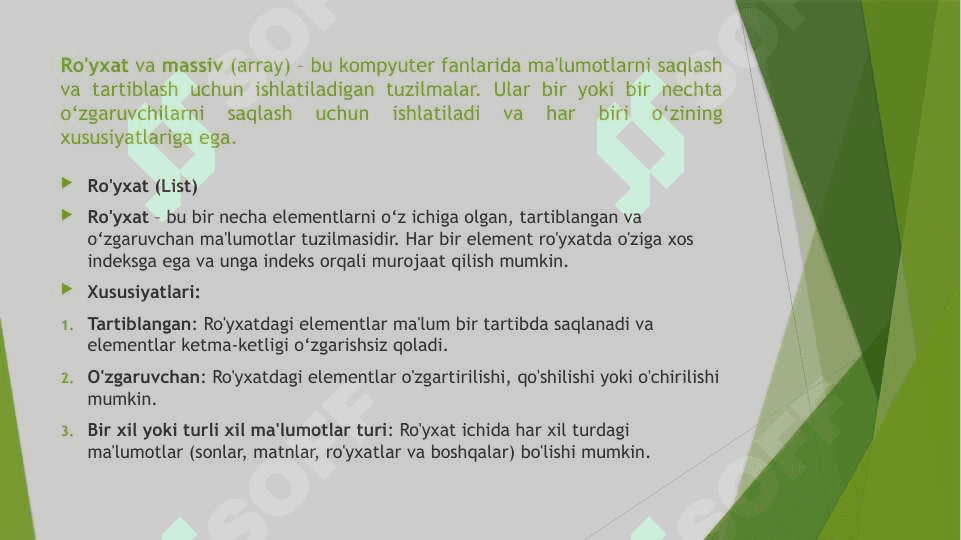 Ro’yxat elementlarini tasodifiy tanlash 4