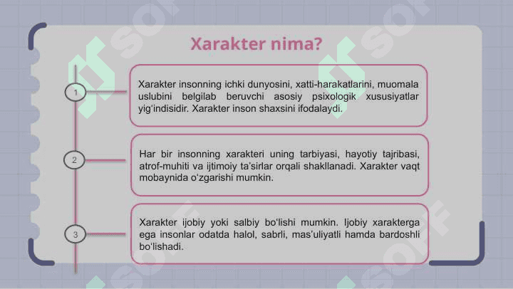 Xarakter haqida tushuncha 3