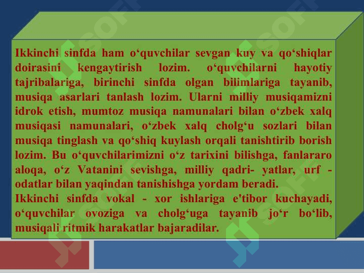 IKKINCHI SINFDA MUSIQA O‘QITISHNING MAZMUNI VA METODIKASI 5