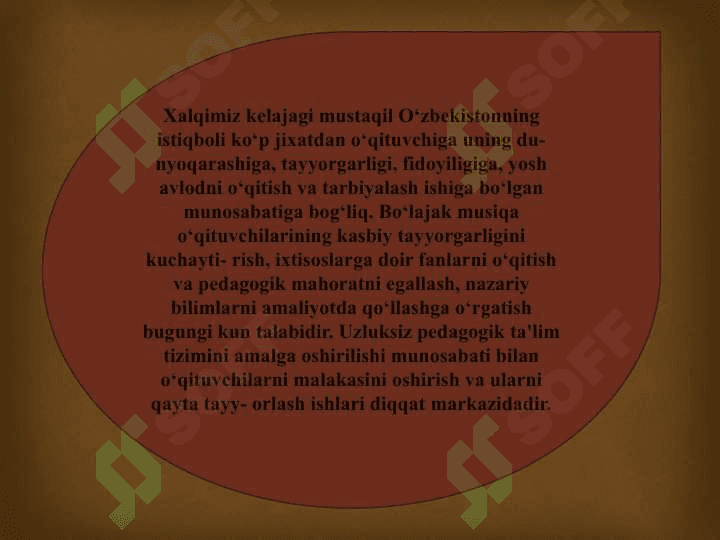 SHAXS KAMOLOTINI RIVOJLALTIRISHDA MUSIQA TARBIYASINING RO’LI 8