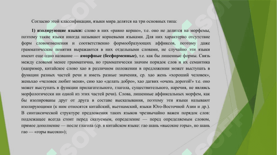 Типологическая классификация языков 3