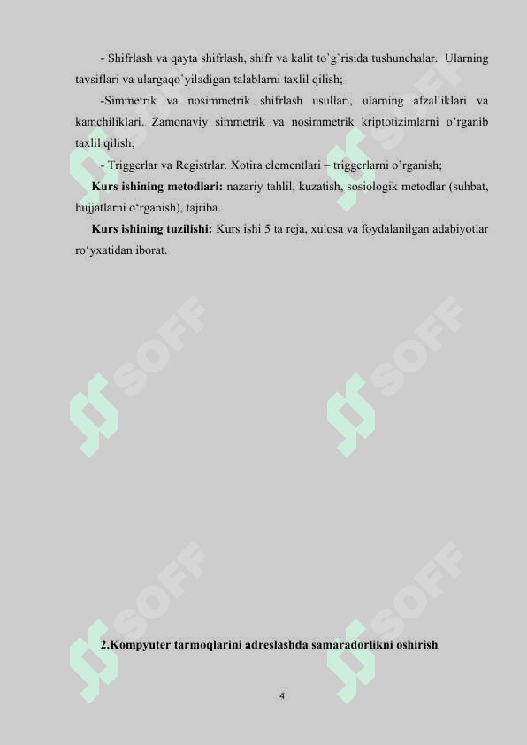 Adreslash va uning turlari.Shifrator va deshifratorlar.Tranzistor,trigger va registrlar 4