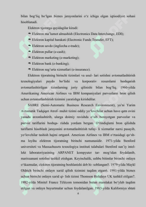 Elektron tijorat (e-commerce) va elektron savdo 6
