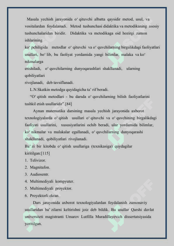 SODDA MASALALARNI YECHISHDA AXBOROT TEXNOLOGIYALARIDAN FOYDALANISH 3