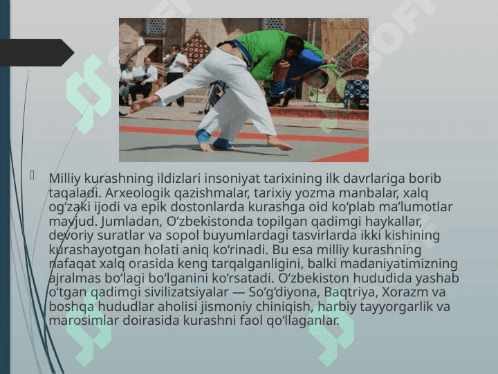 Milliy kurash va belbog’li kurashning rivojlanish tarixi 4